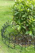 Gardenised QI003741.LB Decorative Black Vinyl Garden Patio Lawn Fence Landscape Panel Border, 24 x 13...