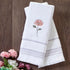 SKL HOME by Saturday Knight Ltd. - U1108010830203 Misty Floral 2-Piece Hand Towel Set, White...
