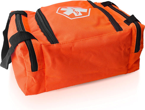 ASA TECHMED First Aid Responder EMS Emergency Medical Trauma Bag EMT, Fire Fighter, Police Officer, Paramedics, Nurse, Orange...