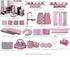 Bacati - Elephants Pink/grey Elephants Mini Changing Pad Cover...