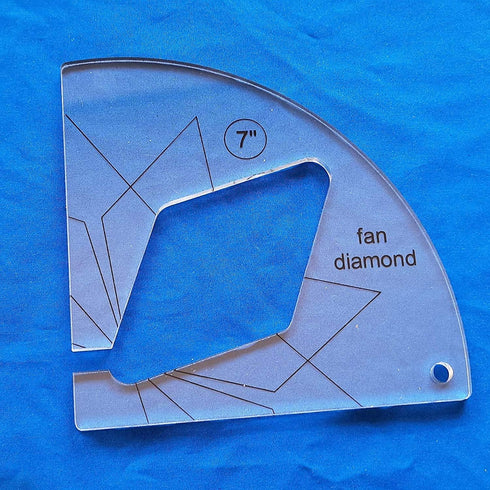 YEQIN Free Motion Quilting Template Rulers Series 5 with Quilting Frame for Domestic Sewing Machine Ruler (Fan Diamond Template)...