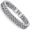 FIBO STEEL Stainless Steel 12MM Two-strand Wheat Chain Bracelet for Men Punk Biker Bracelet,8.0-9.1 inches...