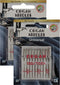 Organ Sewing Needles – Universal Machine Needles – 10 Pack Assortment: #70 (x4), #80 (x4) & #90(x2) – for Sewing, Knitting & Felting (2 Pack (20 N...