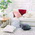 NordECO HOME Luxury Soft Faux Fur Fleece Cushion Cover Pillowcase Decorative Throw Pillows Covers, No Pillow Insert, 12" x 20" Inch, White, 2 Pack...