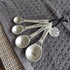 Amazing Woman Measuring Spoon Set, Decorative Gifts and Kitchen Accessories, 4 Spoons, Engraved Pewter and Silver Enamel, By Abbey & CA Gift...