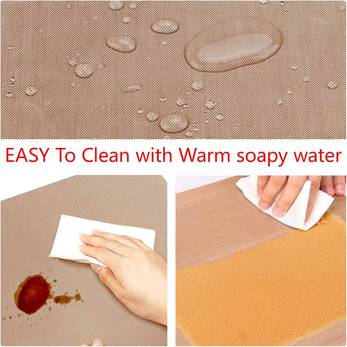 3 Pack PTFE Teflon Sheet For Heat Press Transfer Sheet Non Stick 12" X 16" Heat Transfer Paper Reusable Heat Resistant Craft Mat, Non Stick Paper ...