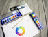 Color Swell Bulk 8 Color Watercolors with Wood Brushes - 4 Packs...