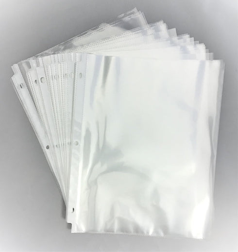Recipe Protectors, Holds Standard 8.5" x 11" Paper, 30 Pack, Reinforced Holes, Refill Sheets For 3 Ring Binders...