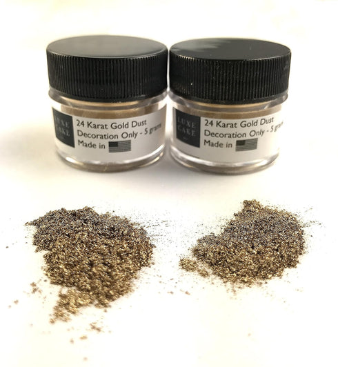 (2 Pack) 24 Karat Gold Luxury Cake Dust, 10 grams total, USA Made...