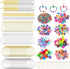 Earring Making Kit with 940 PCS Beading Hoop Earring Finding Component Accessories Hooks Jump Rings Loop Earring Backs Beads and Charms for Jewelr...