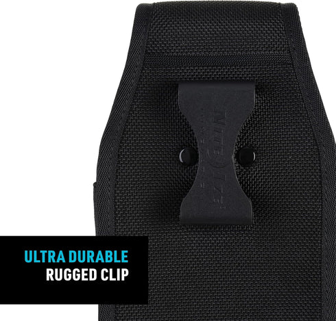 Nite Ize Clip Case Hardshell Universal Rugged Holster - Protective Phone Holder with Belt Clip - Phone Holster for Men's & Women's Belts - Utility...