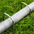 Landscape Staples 4 Inch 50Pcs 12 Gauge Garden Stakes, Heavy Duty Galvanized Garden Staple for Fences, Lawns, Weed Barriers, and Landscape Fabrics...
