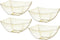 Posh Setting Square Plastic Serving Bowls, Small Gold Glitter Plastic Candy Bowls, 4 Pack Plastic Disposable Party Snack, Buffet, Chips, or Salad ...