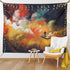 Ambesonne Fantasy Tapestry, Man on a Boat Floating Within Nebula Cloud in Vivid Colorful Psychedelic Background, Wide Wall Hanging for Bedroom Liv...