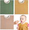 3 Pieces Full Coverage Toddler Bibs Absorbent Cotton Terry Towel Toddler Bibs Pullover Baby Bibs, 3 Colors...