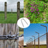 Steel Wire Fencing Staples (200 pcs), Galvanized U-shaped fasteners Nails for Wire Mesh and Woven Fencing...