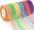 6 Rolls Organza Ribbon Sheer Chiffon Ribbon Transparent Chiffon Ribbons for Christmas Valentine's Day Gift Wedding Birthday Bouquet Garland Bow Ma...
