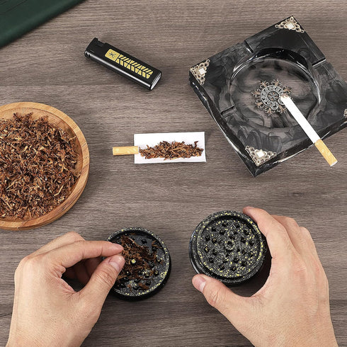 Ashtray Resin Mold and Spice Grinder Mold, Large Square Silicone Molds for Resin, Herb Grinder Mold for Resin Casting, Epoxy Resin Mold for DIY Cr...