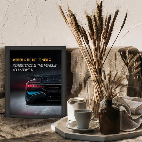 Posterizer 1 pcs-daily reminder- Ambition is the path to success-Motivational & Inspirational Art-Workplace & Office Art-Decor for Home & Office- ...