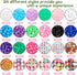 GMMA 1000 PCS Various Pony Beads Kit for Bracelet with Storage Box, Clay Flower Beads for Friendship Bracelets, Crystal Thread, Elastic String, Le...