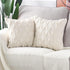 MADIZZ Set of 2 Soft Plush Short Wool Velvet Decorative Throw Pillow Covers 12x12 inch Beige Square Luxury Style Cushion Cases Pillow Shell for So...
