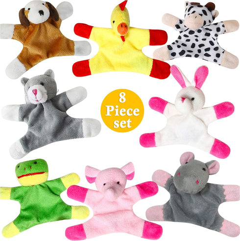 Animal Magnets Toy Set for Refrigerator, Fridge Magnet Toys, Board Magnets, Plush Magnet Animals, Plush Animal Toys (8-Piece Set)...