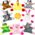 Animal Magnets Toy Set for Refrigerator, Fridge Magnet Toys, Board Magnets, Plush Magnet Animals, Plush Animal Toys (8-Piece Set)...