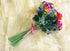 Ooki 12 Long Stem Artificial Silk Rainbow Rose Flower Bush Bouquet for DIY Any Arrangement Home Decor Wedding Party Celebration...