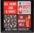 Pavilion - Bloody Mary - 4 Piece Sentiment, Pattern and Character Coaster Set With Box Holder - 4 Inch...