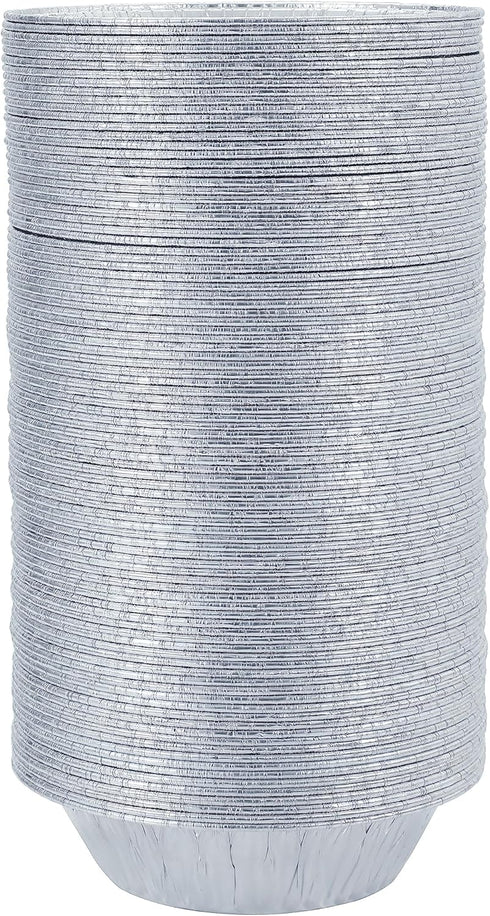 Pie Pans (100 Pack) 5 inch HEAVY-DUTY Disposable Aluminum Foil pie/tart Pans for Baking Personal Mini Pies, Foil Pie Tin for Bakeries, Cafes,Easil...