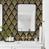 Black Geometric Wallpaper Peel and Stick Modern Contact Paper for cabinet Boho Black and Gold Wallpaper for bedroom Self Adhesive Removable Wallpa...