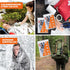 Emergency Blankets Mylar Thermal Blanket,(10 Pack) of Gigantic Space Blanket 82 * 64 in. Survival Blankets Heavy Duty Camping Gear,First Aid...