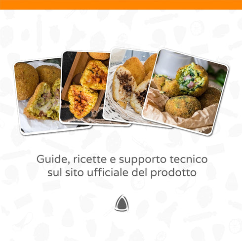 Arancinotto Arancini Maker - Original Made in Sicily (Pointed Shape - 80 Grams arancini)...