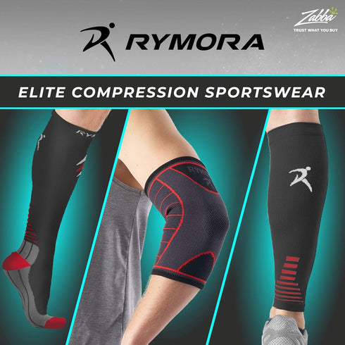 Rymora Knee Support Sleeve, Orthopedic Brace for Women and Men (Grey) (Single Wrap) (Small) - Compression Brace for Ligament Injury, Joint Pain Re...