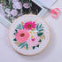 Bonroy 4 Sets Embroidery Kit for Beginners,Embroidery Kit for Art Craft Handy Sewing Include Embroidery Clothes with Pattern,Embroidery Hoops, Ins...