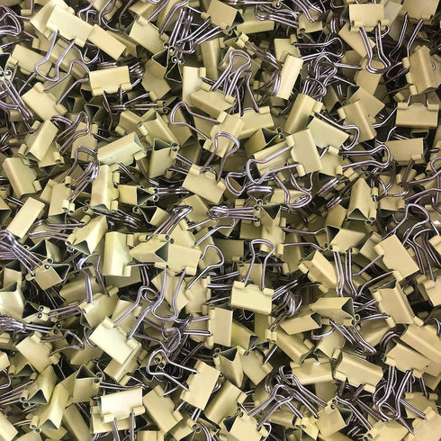 Mini Binder Clips, 5/8" / 0.6 inches / 15 mm a Little Bit Scratch Paper Clips 40 PCS (40 PCS, Yellow)...