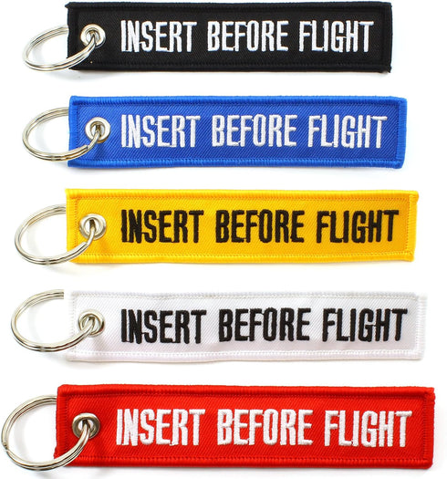Insert Before Flight Key Chains - Multi Color - 5pcs...