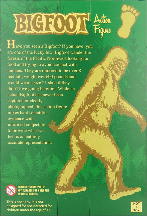 Archie Mcphee Bigfoot Action Figure Brown, Standard...