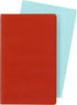 Moleskine Volant Journal, Soft Cover, Large (5" x 8.25") Ruled/Lined, Coral Orange/Aqua Blue, 96 Pages (Set of 2)...