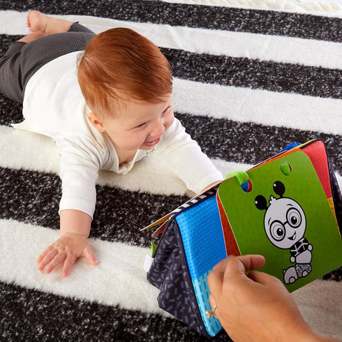 Baby Einstein Flip For Art High Contrast Floor Activity Mirror with Take Along Cards, Tummy Time Play, Newborn+...