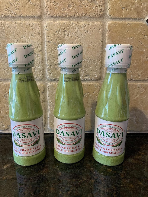 Dasavi Lemon Chilli Sauce for Seafood | Vietnamese Chili Sauce | Muoi Chanh Ot, Nuoc Cham Hai San - 9.2 oz (3 pack)...