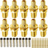 TUOLNK RPSMA Coax Connector RP SMA Female Crimp Coaxial Adapter RP-SMA Female Bulkhead Converter for RG58 RG142 Coaxial Cable 10pcs...
