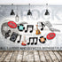 Music Themed Party Decorations Music Notes Banner 1950‘s Rock and Roll Party Decorations Retro Record Wall Hanging Garlands Guitar Cutouts for 50s...
