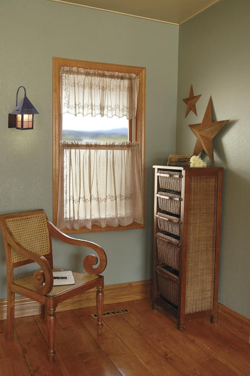 Heritage Lace Sheer Divine Valance, 60 by 16-Inch, Ecru...