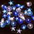 Nautical Theme Decorative String Lights,Sea Sand Dollars Seahorse Beach Lights Battery Operated with Remote 12.96 ft 36 Cold White LED for Covered...
