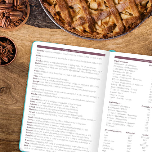 GoGirl Recipe Book – Blank Cookbook to Write In Your Own Recipes – Empty Cooking Journal for Family Recipes – Personalized Recipe Notebook – Hardc...