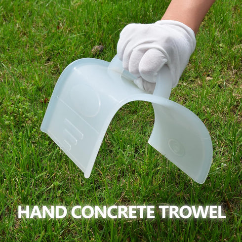 Concrete Trowel Tools for Masonry Cement Hand Plastering Plastic,Mortar Repair Margin Finish Pointing Tile Curved for Garden Corner Flooring Molds...
