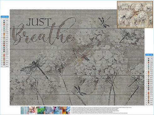 QAZWSX Dragonfly Dandelion Diamond Painting, Flowers Valentine's Day New Year Christmas Gift Diamond Art, Full Round Drill Embroidery Kit Arts Dec...