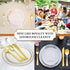 Party Essentials Disposable Plastic Cutlery/Heavy-Duty Flatware/Silverware for All Events, 100-Count, Shiny Gold Soup Spoons...
