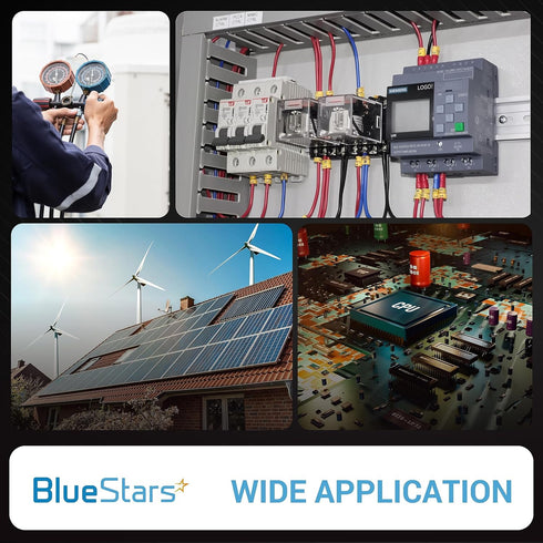 BlueStars Solid State Relay SSR-25AA AC to AC Input 80-250VAC to Output 24-380VAC 25A Single Phase Semi-Conductor Relay Module - Pack of 2 - Contr...